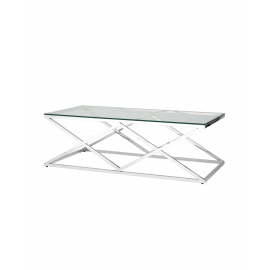 Журнальный стол 120*60 ИНСИГНИЯ серебро