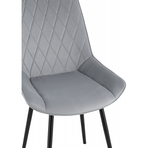 Стул Дарвин велюр серый