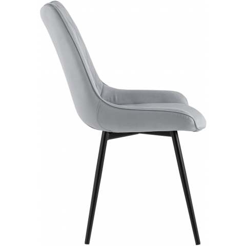 Стул Дарвин велюр серый