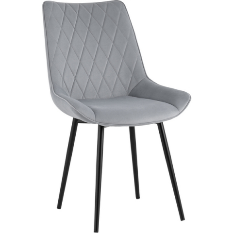 Стул Дарвин велюр серый