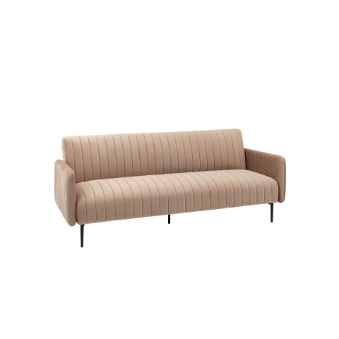 Диван прямой Дрезден велюр бежевый раскладной