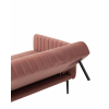 Диван прямой Дрезден велюр пыльно-розовый раскладной