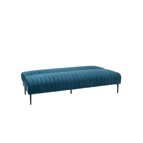 Диван прямой Дрезден велюр синий раскладной