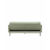 Диван прямой Кассель велюр светло-салатовый раскладной