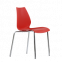 Стул СМН-234 Лила хром металл, стопируемый, красный