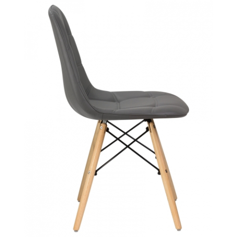 Мягкий стул Eames soft серый