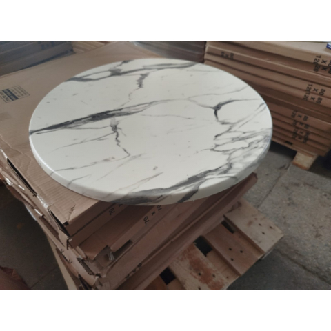 Стол Paris W d=800 мм цвет Мраморный опиум