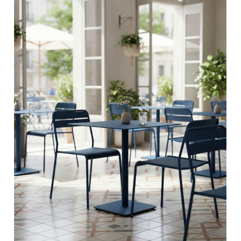 Металлический стол Ривьера квадратный 600х600 мм