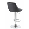 Барный стул Logan черный ножка хром