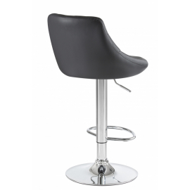 Барный стул Logan черный ножка хром