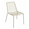 Металлический стул Ла Мели New серо-бежевый