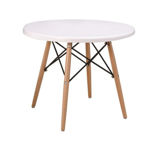 Круглый журнальный стол Eames белый