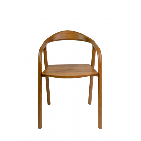 Деревянное кресло Осмо с подлокотниками цвет клен