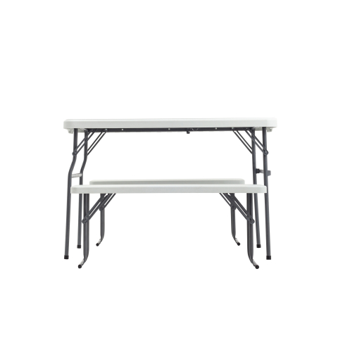 Комплект стола и двух скамеек Кейт белый