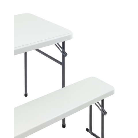 Комплект стола и двух скамеек Кейт белый