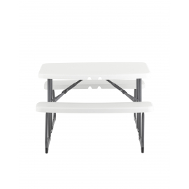 Комплект стола и двух скамеек Кейт детский раскладной белый