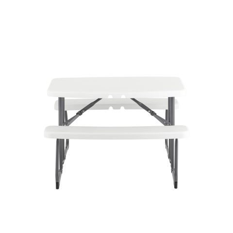 Комплект стола и двух скамеек Кейт детский раскладной белый