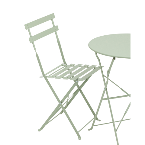 Комплект стола и двух стульев Бистро светло-зеленый