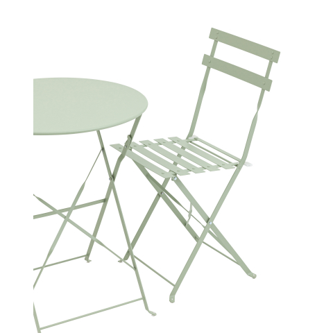 Комплект стола и двух стульев Бистро светло-зеленый