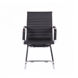 Кресло для посетителей «Visit» с мягким сиденьем (хромированный каркас)