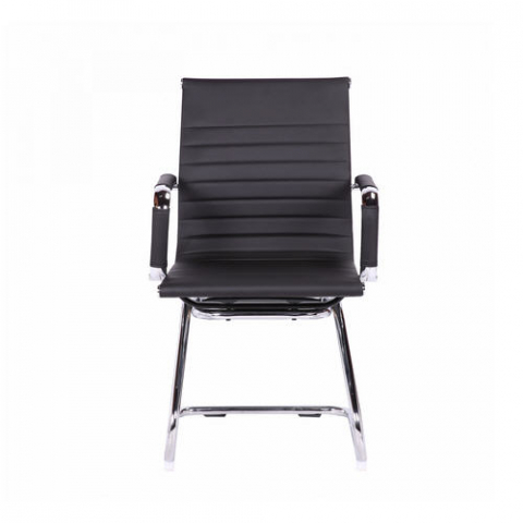 Кресло для посетителей «Visit» с мягким сиденьем (хромированный каркас)