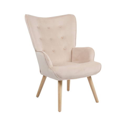 Кресло Хью велюр бежевый