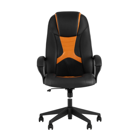 Кресло игровое TopChairs ST-CYBER 8 черный/оранжевый