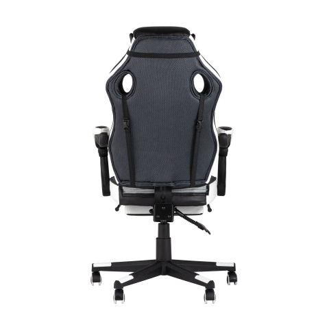 Кресло игровое TopChairs Virage черно-белое