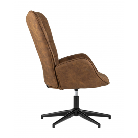 Кресло Ирис вращающееся коричневое
