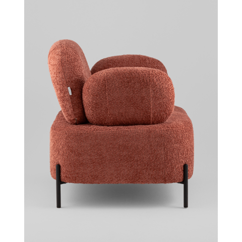 Кресло Кэнди ткань букле коралловый