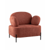 Кресло Кэнди ткань букле коралловый