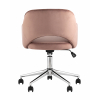 Кресло компьютерное Кларк велюр розовый