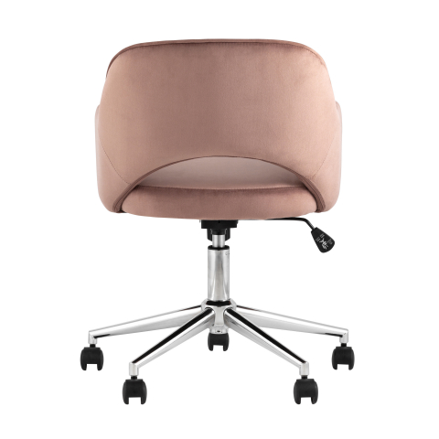 Кресло компьютерное Кларк велюр розовый