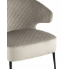 Кресло лаунж Royal велюр серо-бежевый