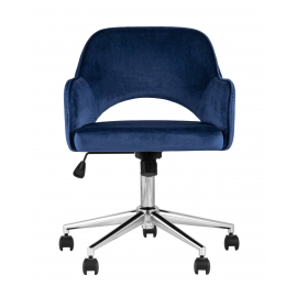 Кресло компьютерное Кларк велюр синий
