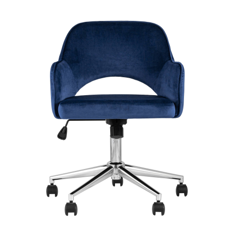 Кресло компьютерное Кларк велюр синий