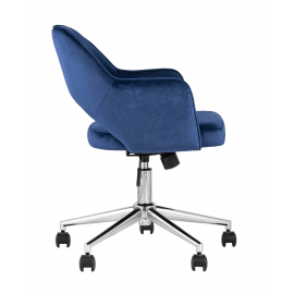 Кресло компьютерное Кларк велюр синий
