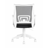 Кресло офисное TopChairs ST-BASIC-W серый крестовина пластик белый