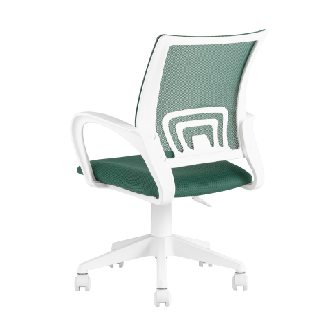 Кресло офисное TopChairs ST-BASIC-W зеленый крестовина пластик белый