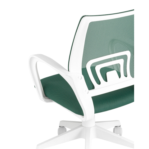 Кресло офисное TopChairs ST-BASIC-W зеленый крестовина пластик белый