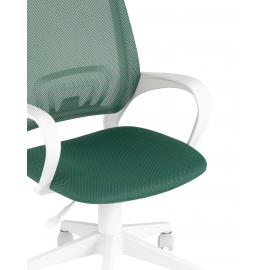 Кресло офисное TopChairs ST-BASIC-W зеленый крестовина пластик белый
