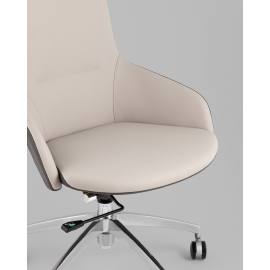 Кресло офисное TopChairs Soulo светло-серый, серый