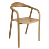 Деревянное кресло Осмо с подлокотниками цвет шёлк матовый