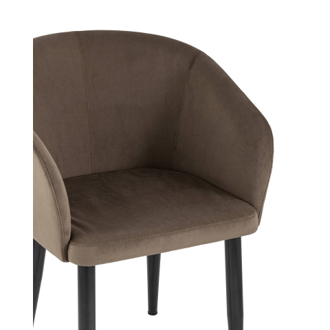 Кресло Ральф велюр коричневый