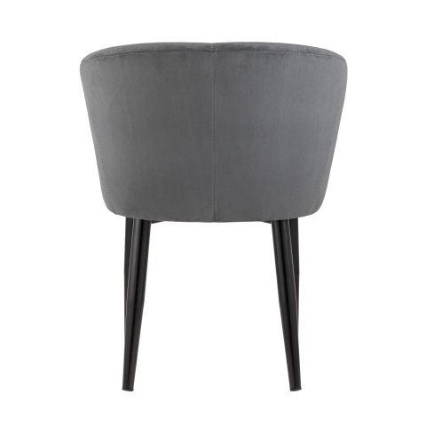 Кресло Ральф велюр тёмно-серый