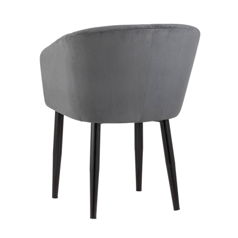 Кресло Ральф велюр тёмно-серый