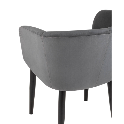 Кресло Ральф велюр тёмно-серый