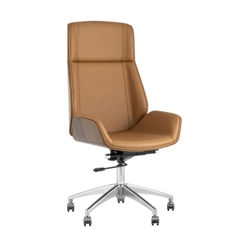Кресло руководителя TopChairs Crown коричневое