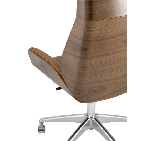 Кресло руководителя TopChairs Crown коричневое