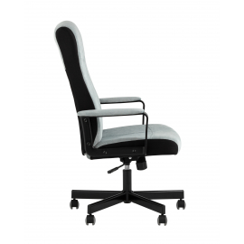 Кресло руководителя TopChairs ST-DOMINGO серо-голубой